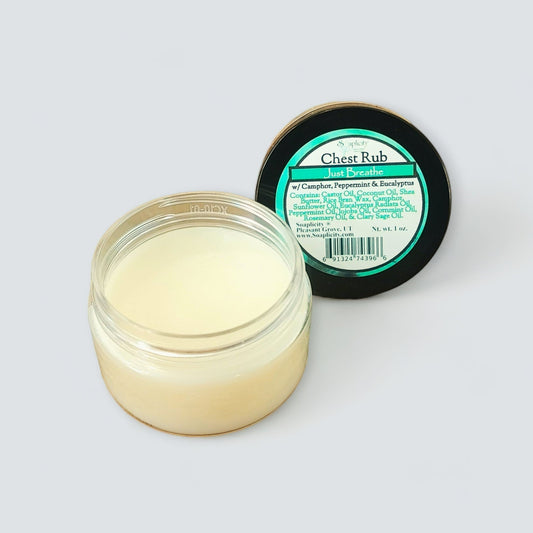 Just Breathe Chest Rub with Camphor & Eucalyptus Radiata - - Chest Rub