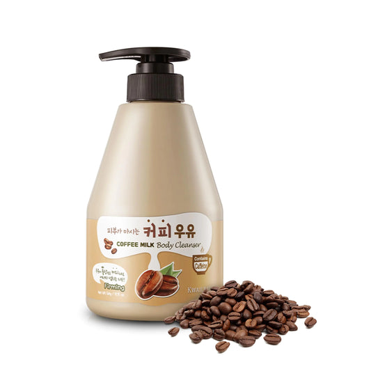 WELCOS KWAILNARA Coffee Milk Body Wash – Korean Body Wash with Coffee Extract for Energized Skin 560 g / 19.75 oz. Kia Day Design
