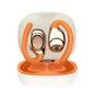 Orange Wireless Ear Buds with Silicon Ear Loops - n a - ear buds