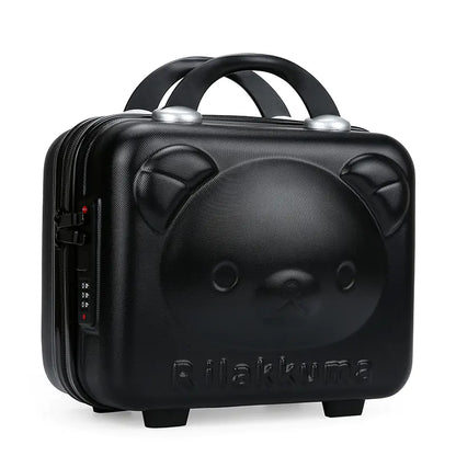Luxury Cartoon Bear Travel Suitcase for Kids (14-Inch) - Kia Day Design