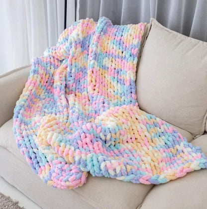 Chunky Knitted Blanket - Kia Day Design