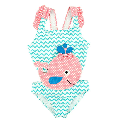 Watermelon Print Toddler Girls Swimsuit YY9015 4T