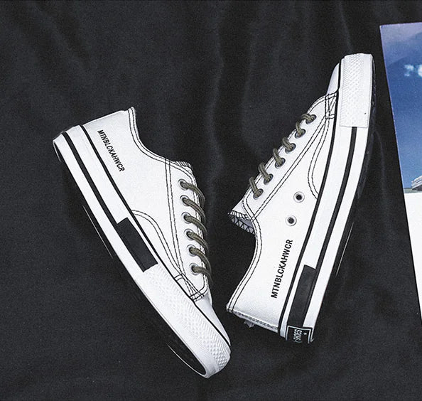 Low-Top Canvas Sneakers - Kia Day Design