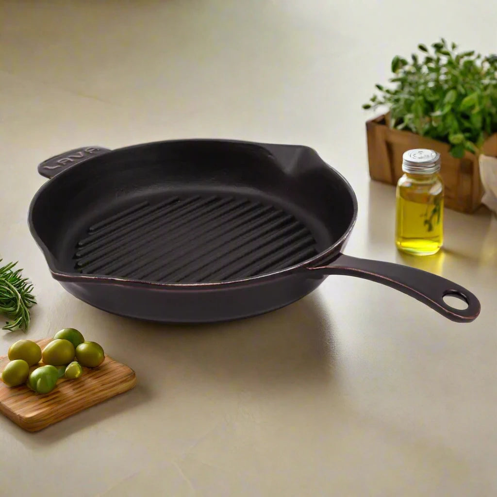 LAVA Premium Cast Iron Grill Pan