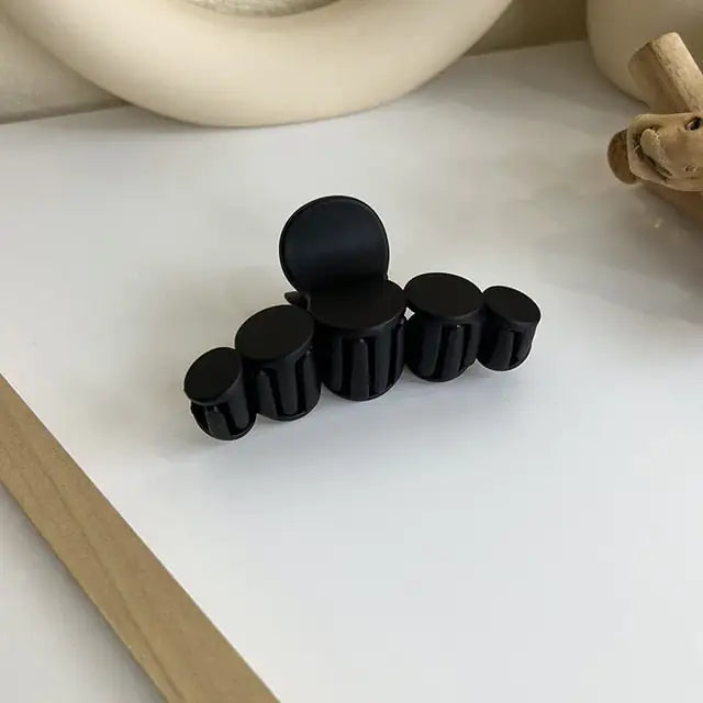 Coffee Hair Clip-Round