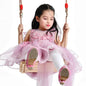 Wooden Swing and Rattan Hanging Chair - A - swing
