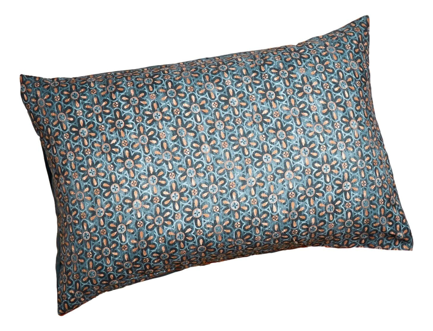 Tache Rustic Palace Lattice Floral Watercolor Dark Teal Pillowcases (KF174) - - Pillowcase