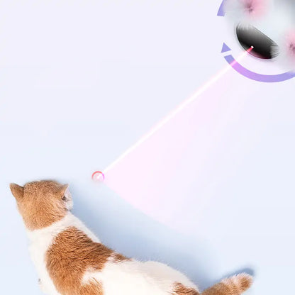 Rotating Laser Cat Feather Toy - Kia Day Design