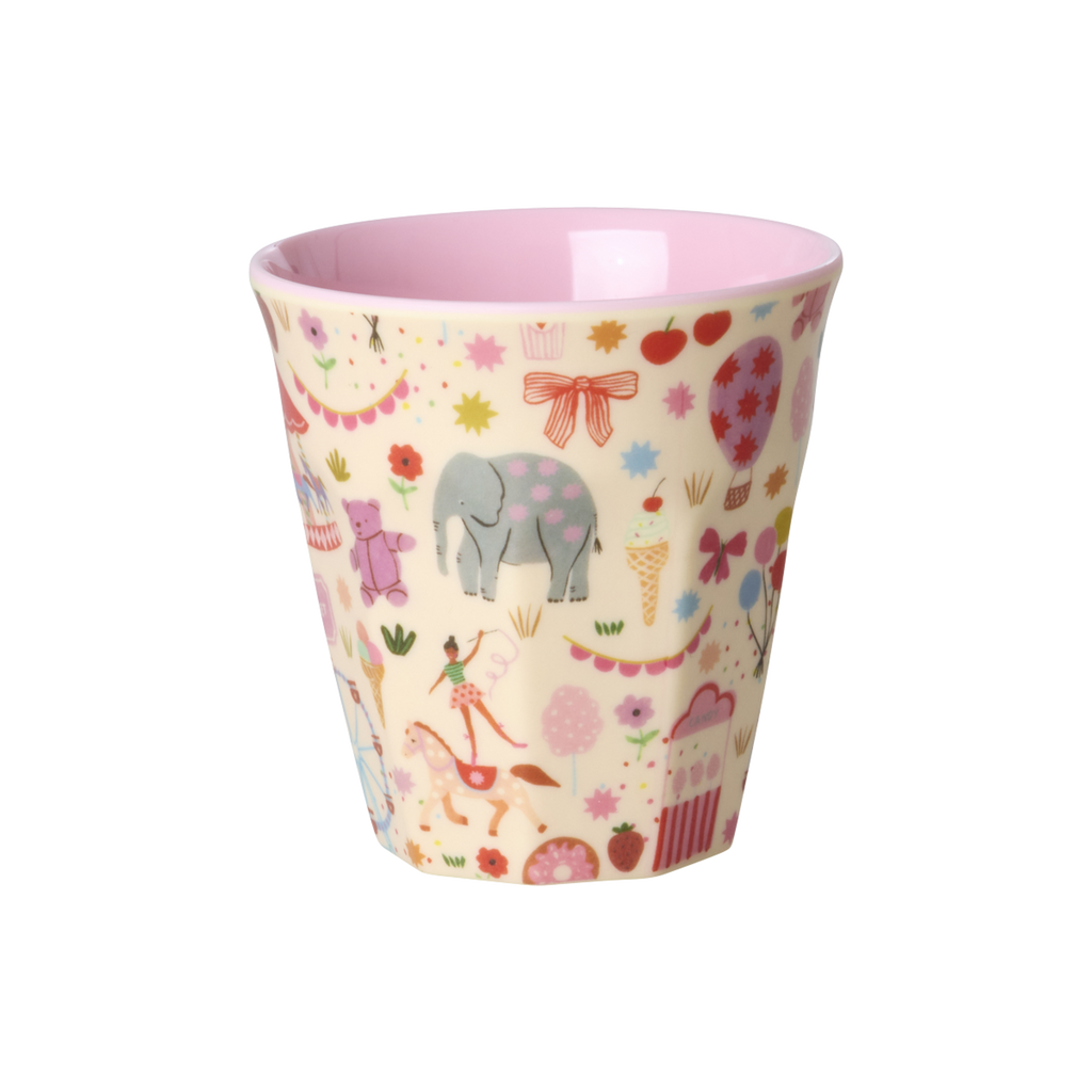Kids Melamine Cup - Small - Fun Fair Pink Print - 5.4oz - - - Cups
