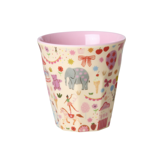 Kids Melamine Cup - Small - Fun Fair Pink Print - 5.4oz - Fun Fair Pink - Cups