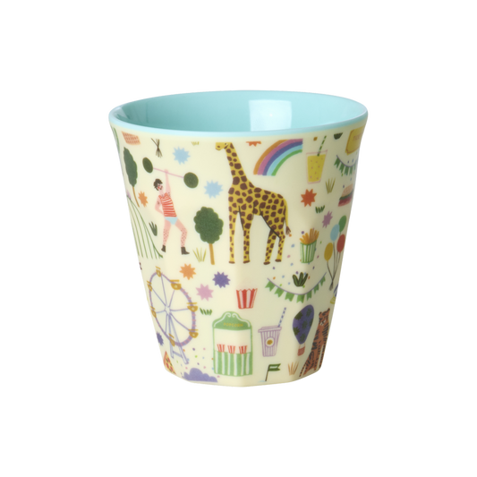 Kids Melamine Cup - Small - Fun Fair Mint Print - 5.4oz - Fun Fair Mint - Cups