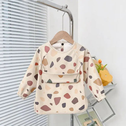 Cute Baby Bibs Toddler Long Sleeve Apron Kia Day Design