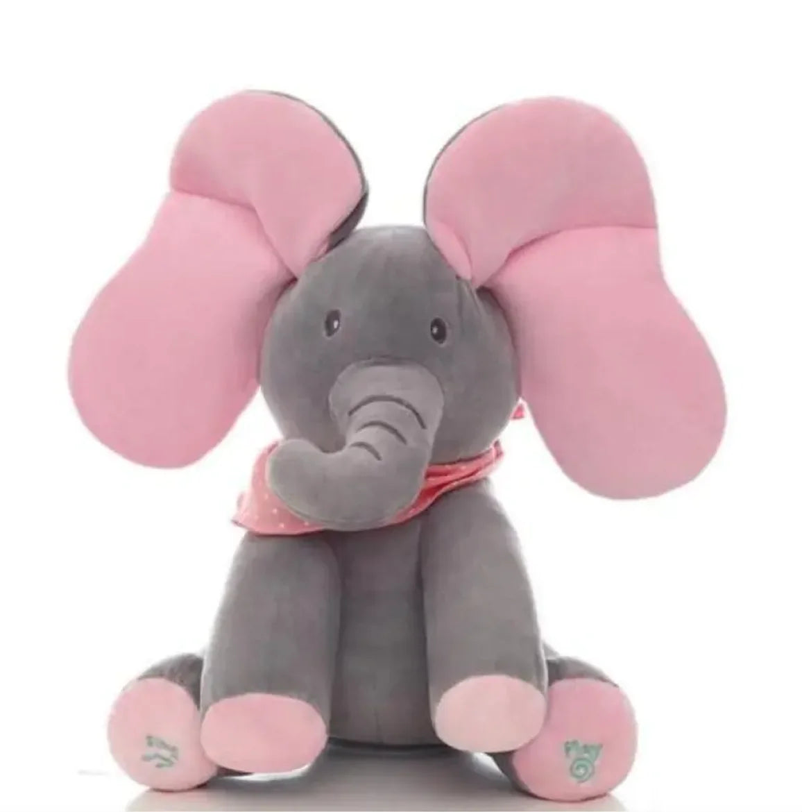 Interactive Peek-A-Boo Elephant Plush Toy - - Toy