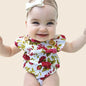 Baby Girls Jumpsuit Romper And Headband Set 12M