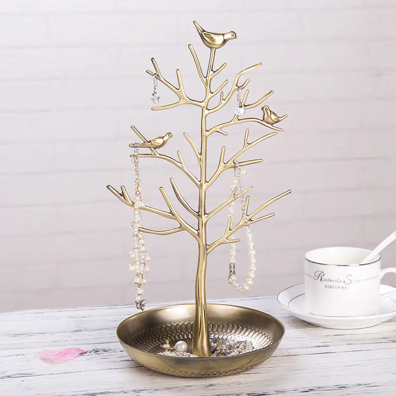 Creative Metal Jewelry Display Stand with Bird Design Kia Day Design
