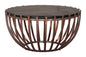 Kafig Iron Frame Round Coffee Table - - Coffee Tables