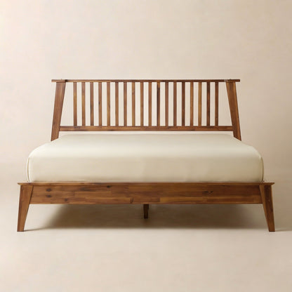 [Buy 1 Get 1] Kaylin Solid Wood Bed Frame & Nightstand - - Bedroom Set