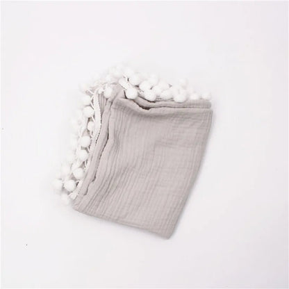 Organic Cotton Baby Tassel Blankets - Kia Day Design