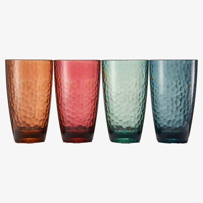 Eze Acrylic Highball Glassware, Set of 4 - - Highball