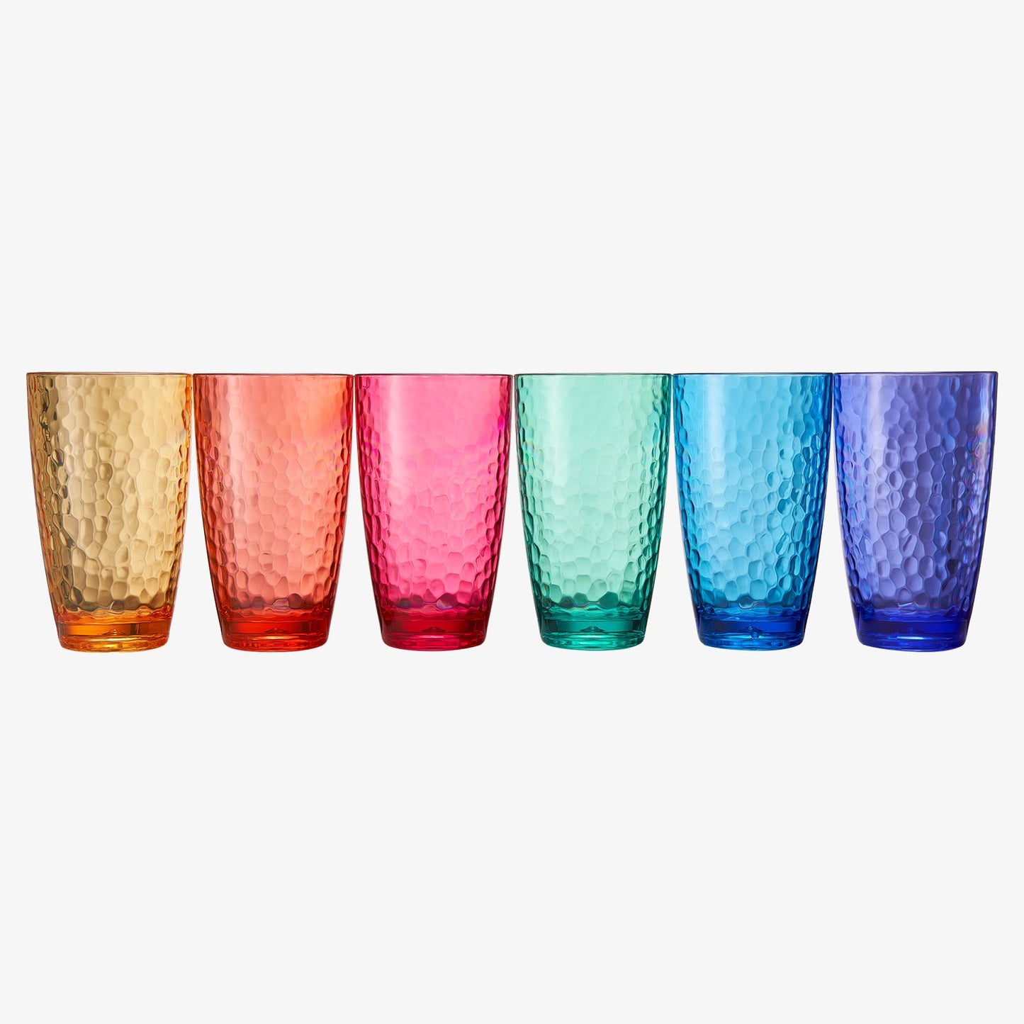 Madrid Acrylic Highball Glassware, Set of 6 - - Highball
