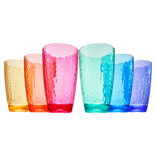 Madrid Acrylic Highball Glassware Set of 6 - - Highball