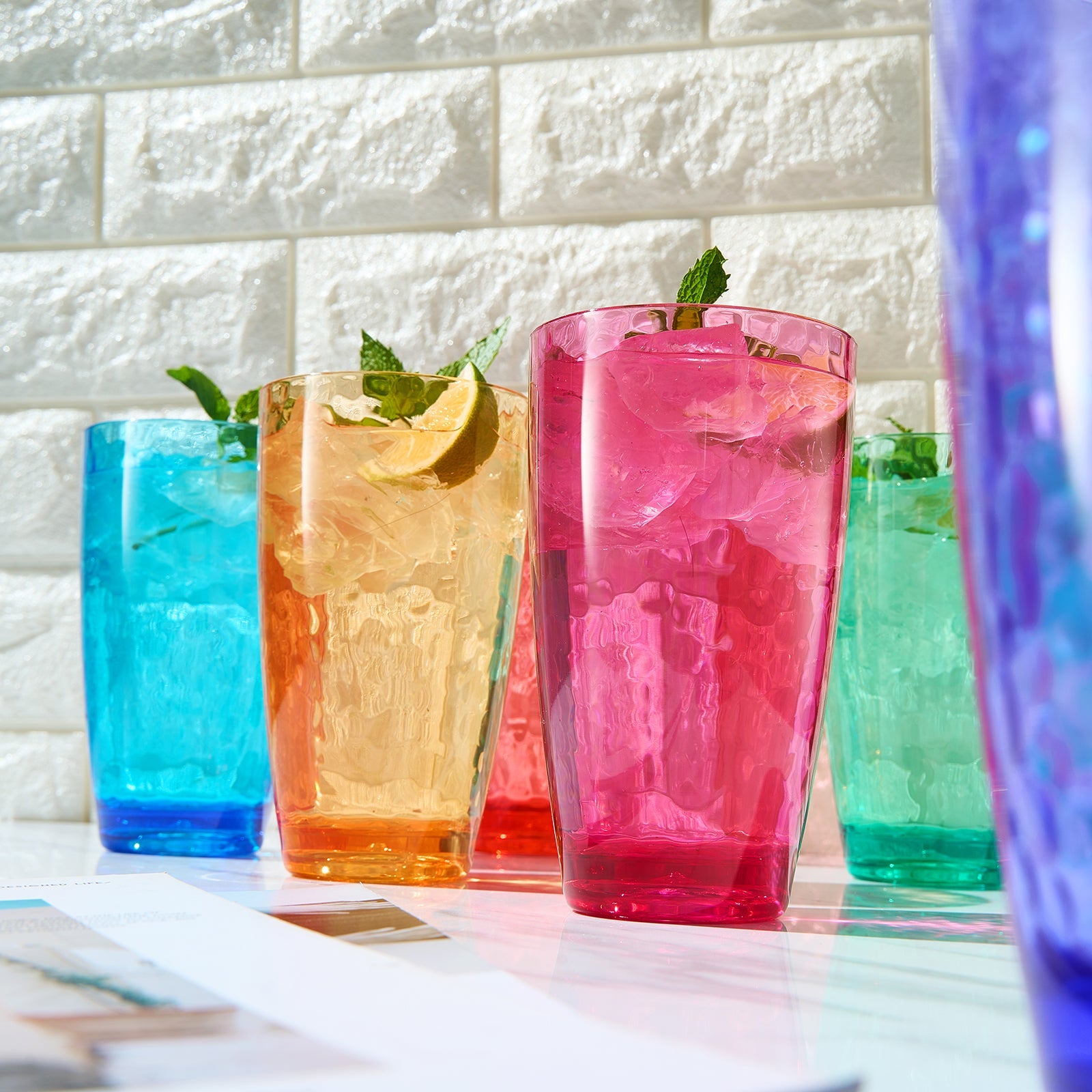 Madrid Acrylic Highball Glassware, Set of 6 - - Highball