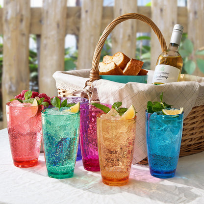 Madrid Acrylic Highball Glassware, Set of 6 - - Highball