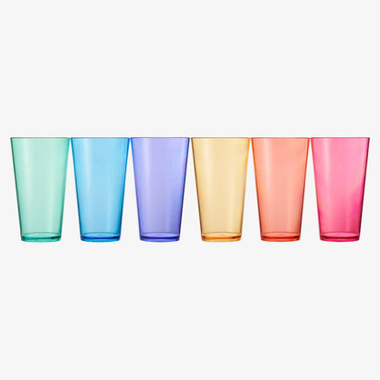 Madrid Acrylic Highball Glassware, Set of 6 - - Highball