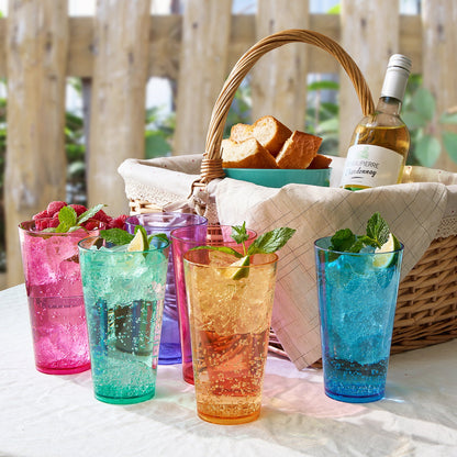 Madrid Acrylic Highball Glassware, Set of 6 - - Highball