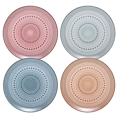 Tonal Hobnail Glass Plate, Set of 4 - - Plate