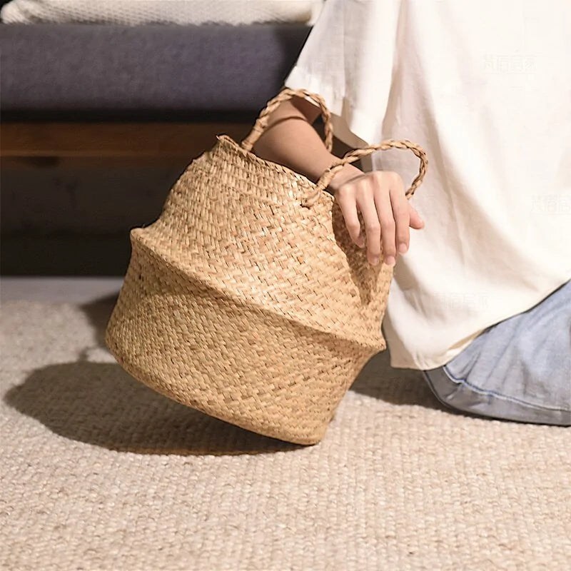 Handmade Bamboo Storage Basket