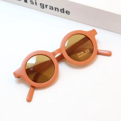 Solid Color Sunglasses For Kids orange