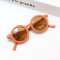 Solid Color Sunglasses For Kids orange