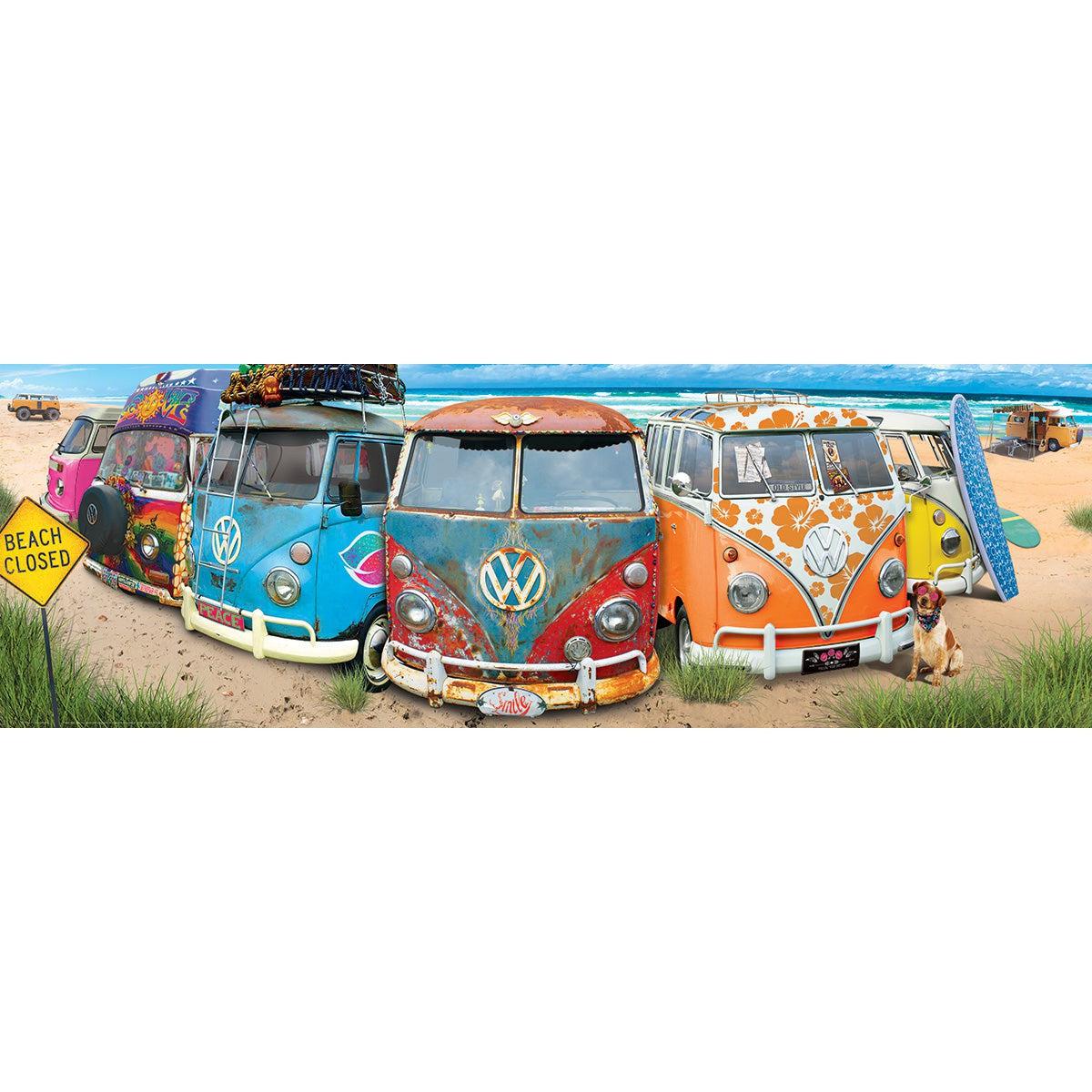 Kombination VW Bus 1000 Piece Panoramic Jigsaw Puzzle Eurographics - - Jigsaw Puzzle