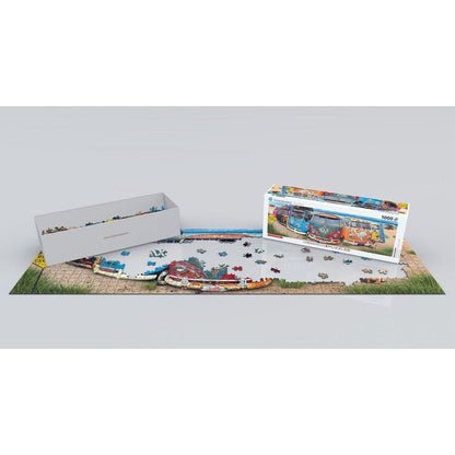 Kombination VW Bus 1000 Piece Panoramic Jigsaw Puzzle Eurographics - - Jigsaw Puzzle