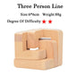 3D Wooden Brain Teaser Game - Kia Day Design