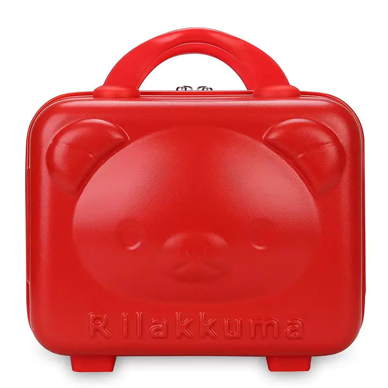 Luxury Cartoon Bear Travel Suitcase for Kids (14-Inch) Kia Day Design