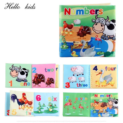 3D Soft Baby Books Activity Quiet Cloth Book Numbers