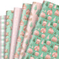 JarThenaAMCS Xmas Tree Gingerbread Man Star Green Pink Craft Paper Sheets - Christmas - wrapping paper