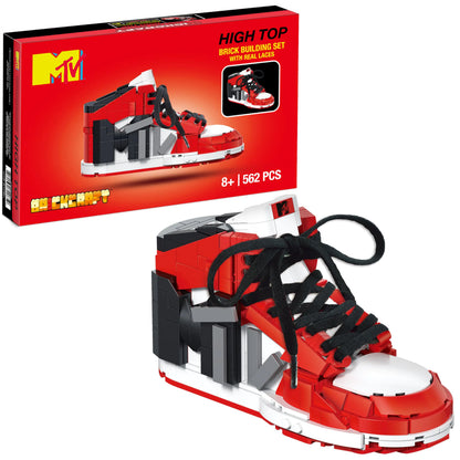 Brickcraft Officially Licensed MTV Icon Sneaker with Shoe Laces - - building toy