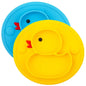 Baby Duck Shape Silicone Plate Yellow Blue