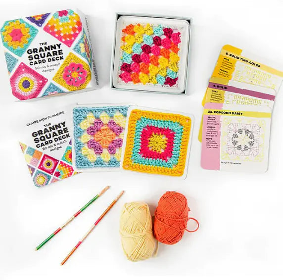 Crochet Card Deck – 50 Patterns - Suit 50 Knitted Patterns 50 cards set - sewing kit