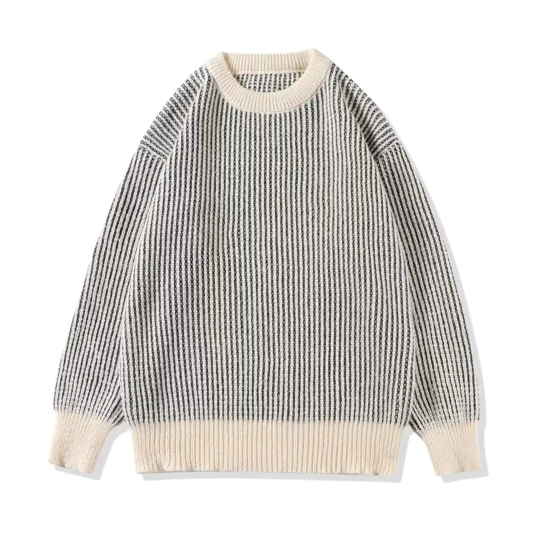 Retro Loose Fit Pullover Sweater - Kia Day Design