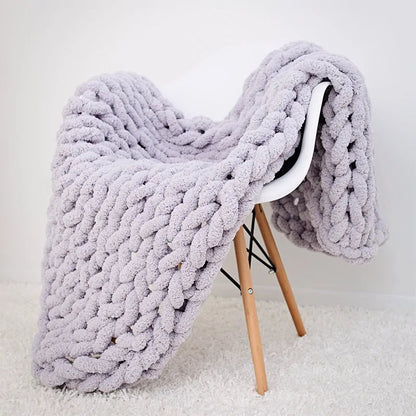Chunky Knitted Blanket - Kia Day Design