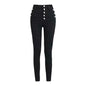 High Waist Button Down Thick Jeans for Women - Kia Day Design