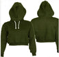 Women's Solid Crop Hoodie - Kia Day Design