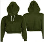 Women's Solid Crop Hoodie - Kia Day Design