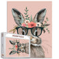 Rabbit 1000 Piece Bunny Sunglasses Painting Jigsaw Puzzle - Animal-08 27" x 20" - puzzle