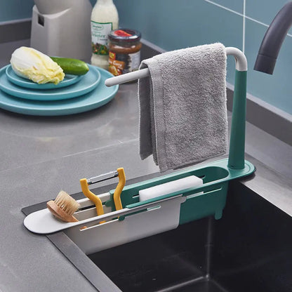 Telescopic Sink Organizer Rack Basket Kia Day Design