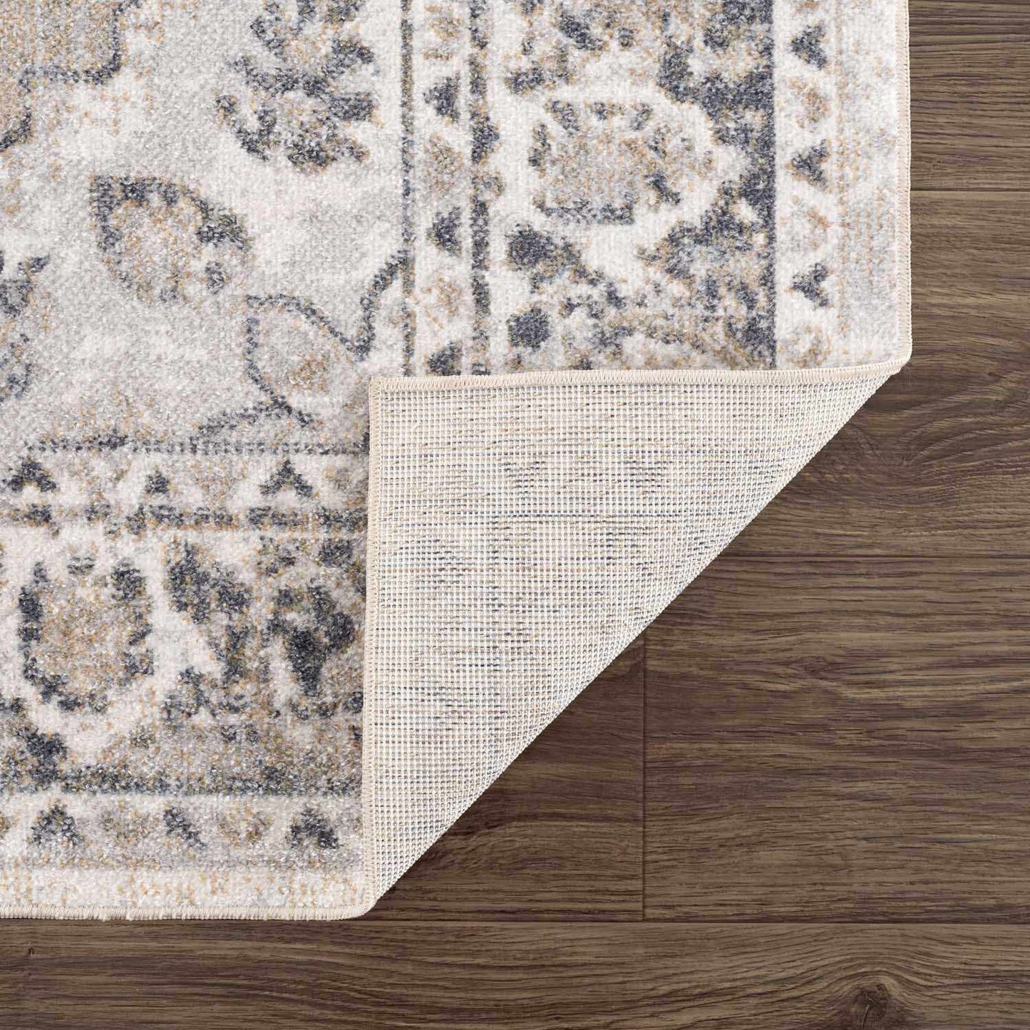 Rudo Beige Washable Area Rug - - Rugs